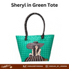 SISIDLAN'S LADIES HAND-PAINTED TOTEBAG